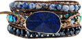 ZOSOJONA Women Wrap Bracelets Boho Natural Stone Jasper Turquoises Strand Bracelet Jewelry Collection