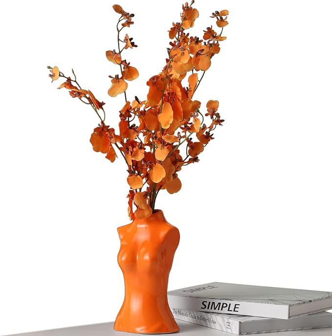 hjn Small Ceramic Vase for Flowers Modern Art Vase for Living Room/Home Decor by hjn