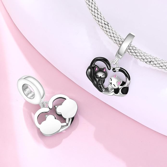 Cute Panda Animal 925 Sterling Silver Charms for Bracelets and Necklace Dangle Pendants Butterfly Elephant Dog Bead Jewelry Present for Women Family Friends