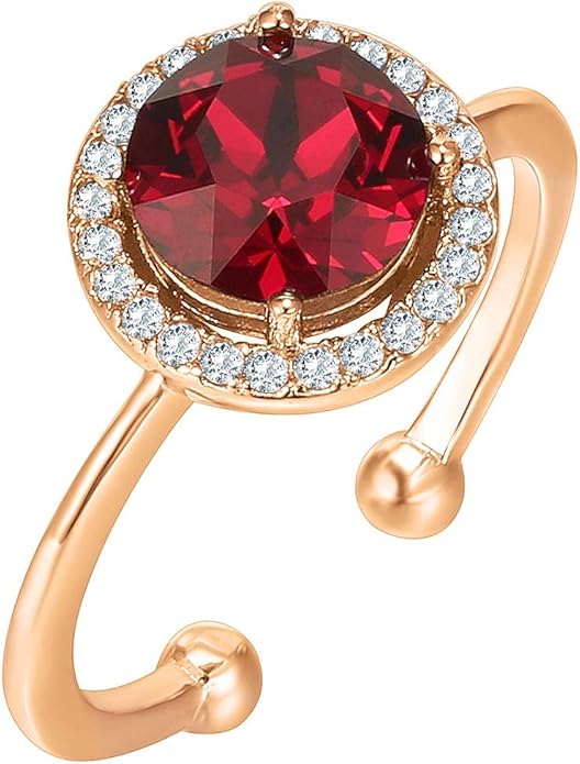 PAVOI 14K Gold Plated Crystal Birthstone Rings | Rings For Women
