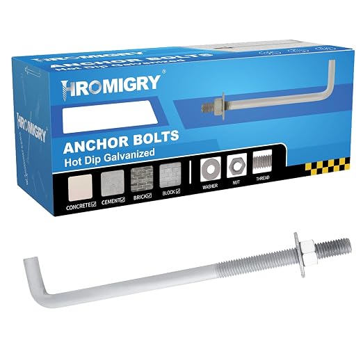 5/8" x 14" Concrete Anchor Bolts L Shaped, Hot-Dip Galvanized - Image 2