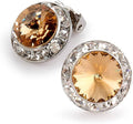 | Colorful Rhinestone Clip On Earrings for Dance, Pageant, Prom, Performance, Wedding, or Special Event