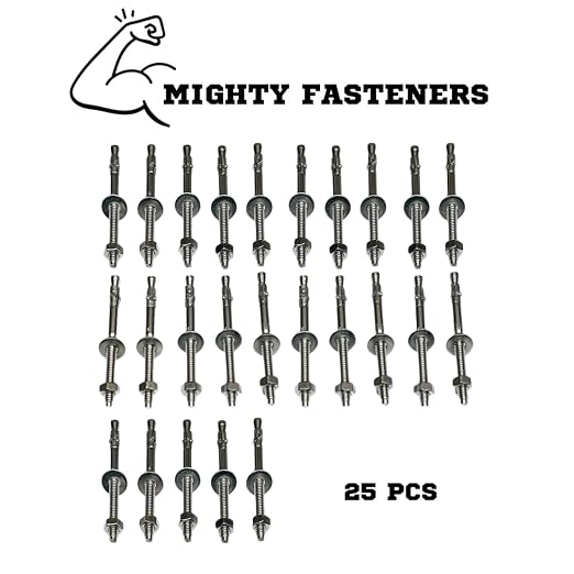 Mighty Fasteners Wedge Anchors – Heavy-Duty 304 Stainless Steel Expansion Bolts - Image 3