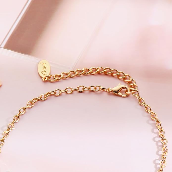 Bocar Bubble Chunky Necklace Alloy Necklace Resin Statement Pendant Necklace for Women