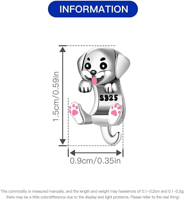 Cute Panda Animal 925 Sterling Silver Charms for Bracelets and Necklace Dangle Pendants Butterfly Elephant Dog Bead Jewelry Present for Women Family Friends