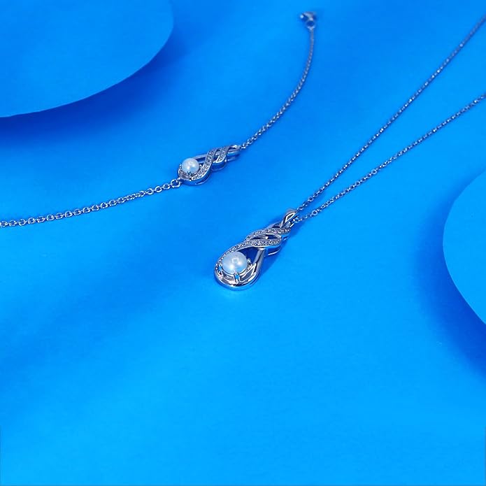Birthstone Bracelets for Women 925 Sterling Silver Created Gemstone Bracelet Infinity Pendant Jewelry for Her, 6.7"+1.2"