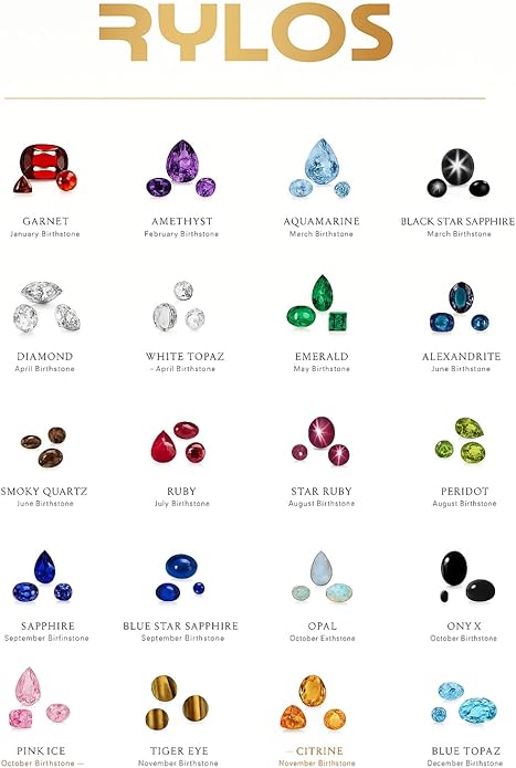 Rylos Ring featuring Classic Style, 6X4MM Birthstone Gemstone, & Diamonds - Elegant Jewelry for Women in Sterling Silver, Sizes 5-10