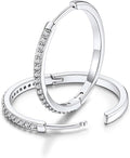 FaithHeart Sterling Silver Hoop Earrings for Women, Hypoallergenic Huggie Hoop Earrings Lightweight Small Cartilage Earrings Hoop Earring Dainty Everyday Earrings 6/8/10/12/14/15/16/18/20mm