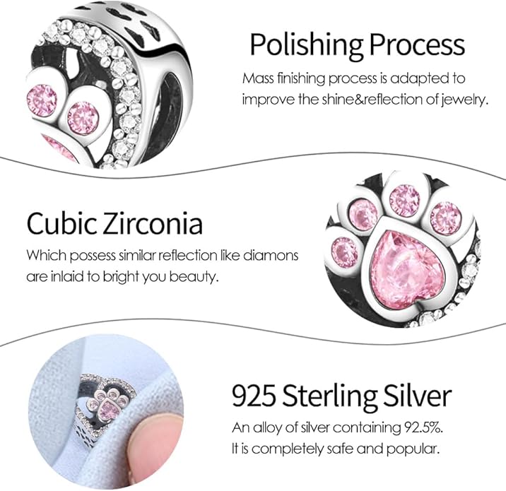 925 sterling silver bracelet necklace pendant, women's jewelry, a charming pendant suitable for matching the original bracelet, perfect for parties, birthdays, and as a jewelry gift