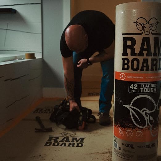 Ram Board 38 inch x 100 feet Heavy Duty Painting, Remodeling, Construction - Image 2