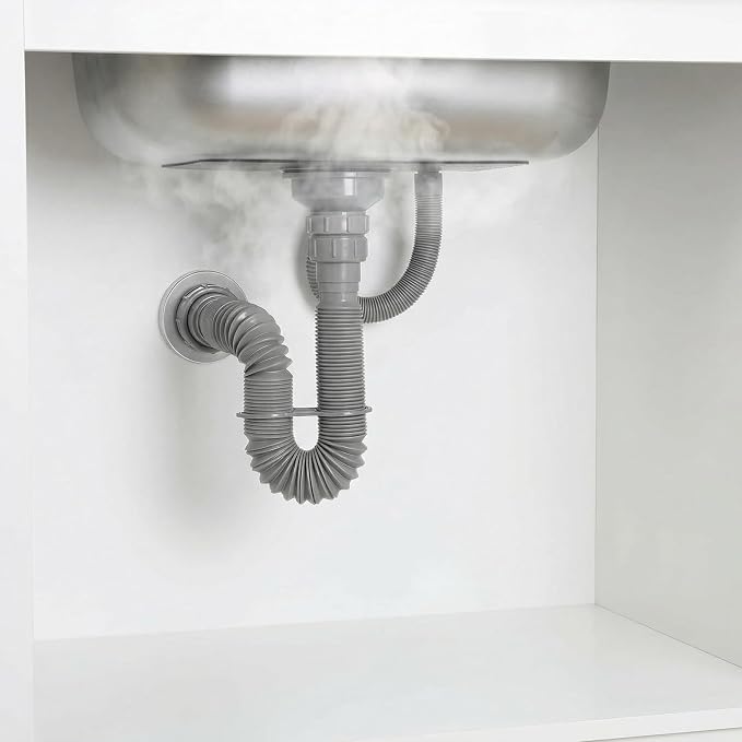 TEHAUX 2 Pack Flexible Drain Pipe Kit, Expandable Sink Drain Hose Fits 1-1/2 to - Image 8