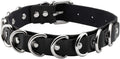 Eigso Vintage Punk Goth Studded Rivet Pu Leather Collar Choker Necklace with Spikes Adjustable