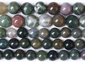 90pcs 4mm Natural Indian Agate Gemstone Beads Smooth Round Loose Spacer Beads for Jewelry Making DIY Bracelet Necklace 15" Strand (Indian Agate, 4mm)
