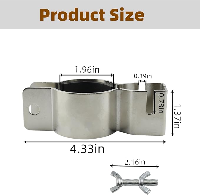 2 Pcs Adjustable Pipe and Drape Clamps, Heavy Duty Crossbar Hanger Bracket - Image 2