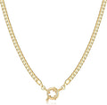 Natural Freshwater Baroque Pearl Necklace 14K Gold Plated Dainty Choker Necklace for Women Girls Snake Chain/Cuban Link/Paperclip/Ball Beaded Chain/Tennis Chain Fashion Jewelry for Gift