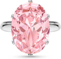 Linawe Cubic Zirconia Imitation Diamond Moissanite Rings for Women, 14K Gold/Rose Gold/Silver Adjustable Chunky Ring, Costume Rhinestone Jewelry for Wedding Engagement