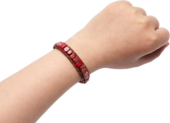 ZOSOJONA 7 Chakra Bracelet Bohemian Handmade Leather Wrap Healing Protection Natural Stone Yoga Beaded Bracelets Boho Friendship Jewelry