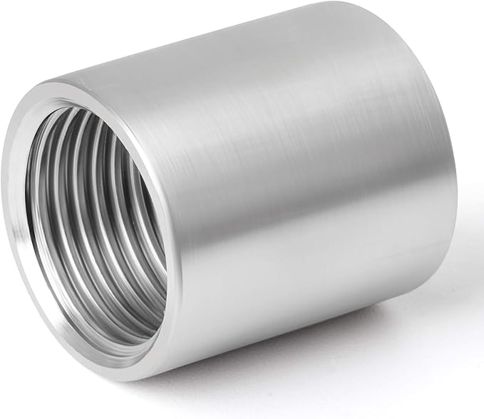 2PCS 304 Stainless Steel Cast Pipe Fitting, 3/4" x 3/4" NPT Female Threaded - Image 2