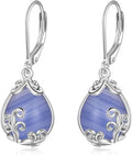 POPLYKE Celtic Filigree Teardrop Drop Dangle Earrings Sterling Silver Leverback Earrings Jewelry for Women