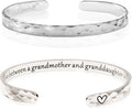Carviell Engraved Cuff Bracelets for Women – Inspirational, Friendship, Love, Mom, Daughter, Sister, Christian, Graduation, Memorial & Wedding Gifts – 80+ Phrases – Stainless Steel, Gift-Ready