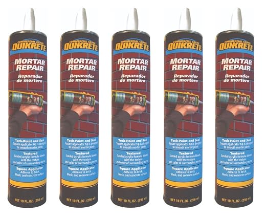 Quikrete 8620-09 Mortar Repair, 10 oz Caulking Tube, Sold as 5 Pack by Quikrete