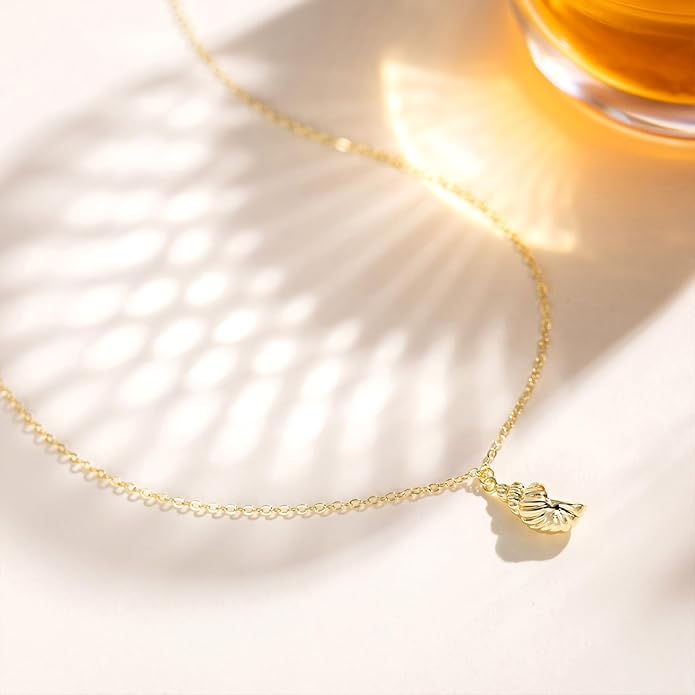 14K Gold Plated Dainty Pendant Butterfly Bead Boot Bee Baseball Flower Compass Airplane Heart Hummingbird Tree Necklace Simple Jewelry Gift for Women