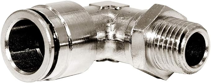 Beduan Brass BPL Push to Connect Air Fittings Elbow 1/2" Tube OD x 1/4" NPT - Image 2