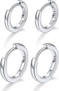 FaithHeart Sterling Silver Hoop Earrings for Women, Hypoallergenic Huggie Hoop Earrings Lightweight Small Cartilage Earrings Hoop Earring Dainty Everyday Earrings 6/8/10/12/14/15/16/18/20mm