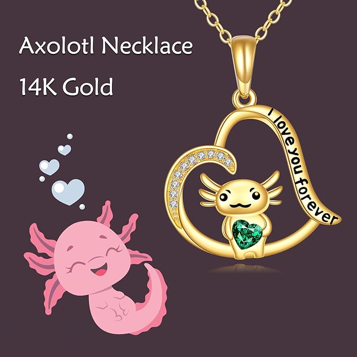 KECHO 14K Gold Animal Pendant Necklace - Dainty Zodiac & Pet Inspired Charm Necklace for Women - 16+1+1"
