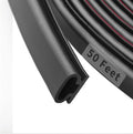 50 Feet D-Shape Rubber Weather Stripping Door Seal Strip, Fingwerk by Fingwerk