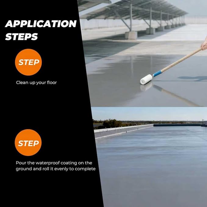 Waterproof Sealant, 1 Gallon, Covers 120 Sq Ft | Concrete Waterproof Coating - Image 2