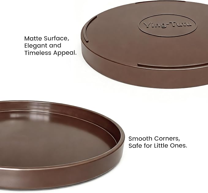 1 Pack 10" Bathroom and Vanity Tray, ABS Bathroom Counter Organizer, Coffee - Image 6