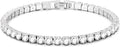 3mm/4mm Cubic Zirconia Classic Tennis Bracelet 14K Gold Plated/Silver Bracelets for Women Size 6.5-7.5 Inch
