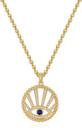 Valloey Rover Dainty Gold Necklace for Women-14K Gold Plated Simple Pendant Circle Necklace Charm Statement Long Necklaces for Women Jewelry Gifts