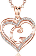 INFUSEU Unique Initial Necklaces for Women Girls Small Heart Letter Jewelry, Meaningful Personalized Gifts