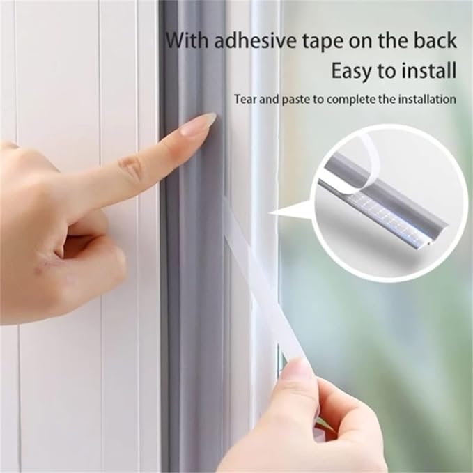 80IN Self Adhesive Window Gap Sealing Strip, Windproof Soundproof Weather - Image 3