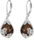 POPLYKE Celtic Filigree Teardrop Drop Dangle Earrings Sterling Silver Leverback Earrings Jewelry for Women