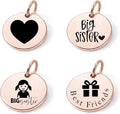SM Design Pregnancy & New Baby Charm Set – Set of 4 Meaningful Stainless Steel Charms – Great for Crafting, Making Bracelets and Necklaces - Meaningful Keepsake Charms for Expecting & New Moms