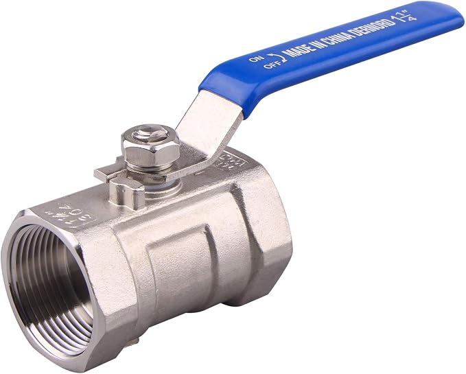 DERNORD Stainless Steel Ball Valve 1PC Type NPT Standard Port by DERNORD