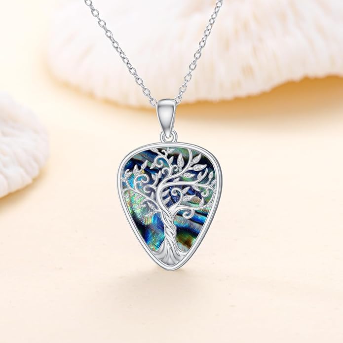 Violinist Necklace Sterling Silver Music Crystal Jewelry Saxophone Cello Violin Piano Flute Music Note Necklace Music Gifts for Women Girl Daughter