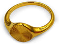 Elegant 18K Gold Plated Stainless Steel Ring – Fine Metal-Plated Jewelry with Durable, Scratch-Resistant Design for Daily Wear & Special Occasions
