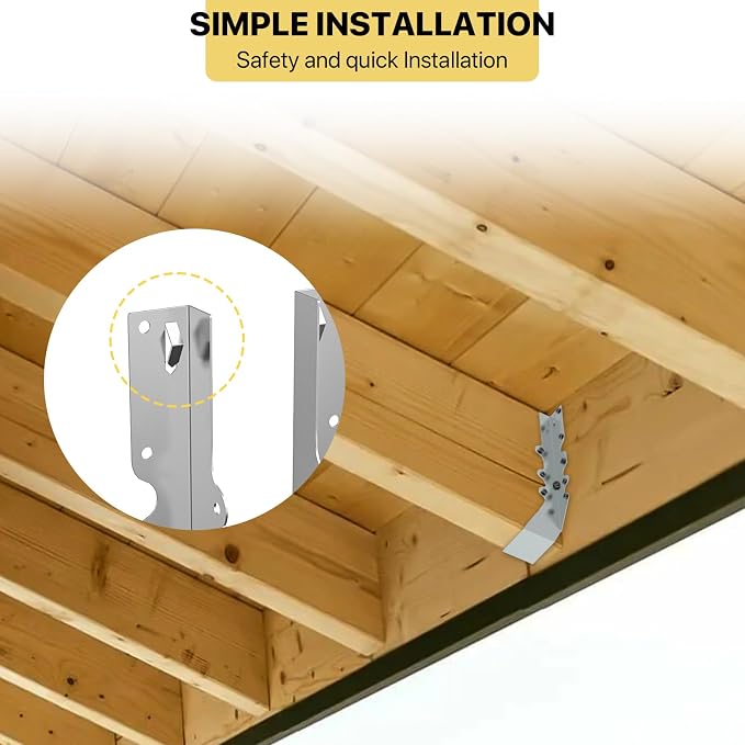 20 pcs 2x10 Joist Hanger, LU210 18 Gauge Double Shear Face Mount Joist Hanger - Image 5