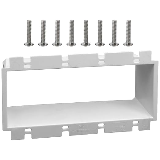 4-Gang BE4 Non-Metallic Electrical Power Outlet Box Extender | ETL Listed;Fire by XGGYA