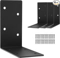 4 Pcs 6"x6"x3" L Right Angle Bracket, 3MM Heavy Duty Steel | 90 Degree Corner by MJHHAPY