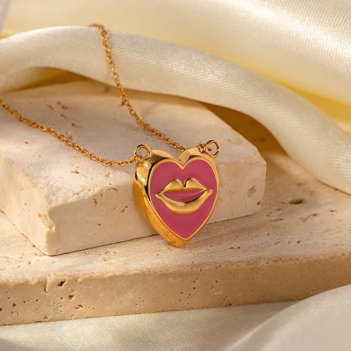 IBARA Women Gold Dianty Necklace Sun Crescent Moon Star Evil Eye Lock Lovely Heart Flower Butterfly Pearl Pendant Coin Necklaces 18K Gold CZ Diamond Filled Chain Boho Beach Simple Handmade Jewelry