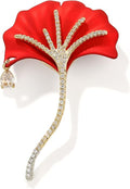 Red Rose Flower Brooches and Pins for Women Costume Jewelry Brooch Pins Broches Jewelry for Women Elegant Lady Pin