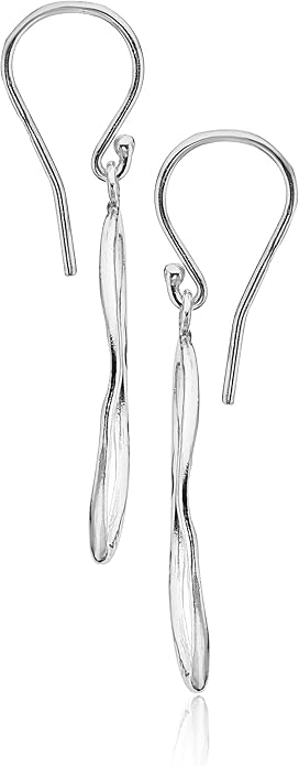 JEAN RACHEL JEWELRY 925 Sterling Silver Dangle Earrings for Women - Hoop Open Circle Vintage Design - Hypoallergenic, Lead & Nickel Free - Artisan Handcrafted Statement Earrings