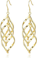 Sterling Silver Plated Earrings Dangle Earrings Linear Drop Statement Earrings for Women