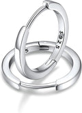 FaithHeart Sterling Silver Hoop Earrings for Women, Hypoallergenic Huggie Hoop Earrings Lightweight Small Cartilage Earrings Hoop Earring Dainty Everyday Earrings 6/8/10/12/14/15/16/18/20mm