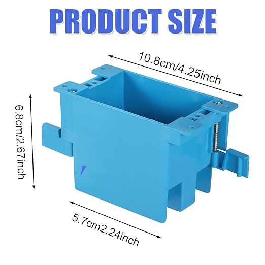 16pack 1-Gang Old Work Retrofit Electrical Box, 14 Cu. in. PVC Junction Box - Image 2